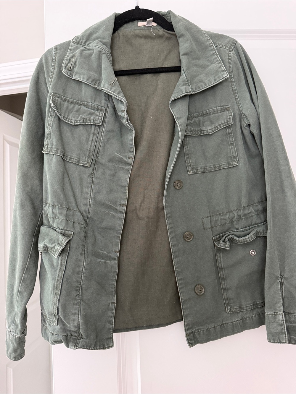 Urban Outfitters Washed Olive Utility Jacket